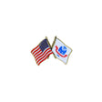 American and U.S. Army Cross Flags 1" Lapel Pin Pins 