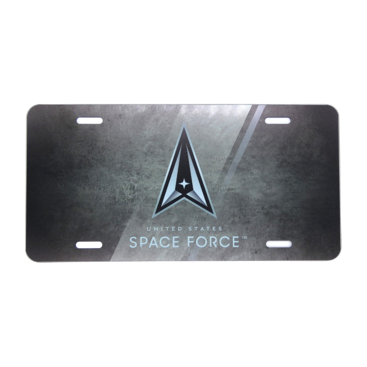 Space Force Diagonal Decorative License Plate License Plates 