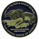 We Support Our Troops Coin back