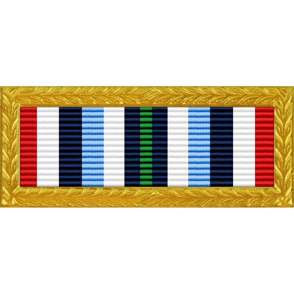 Coast Guard DHS Outstanding Unit Award Ribbon with Army Frame Ribbons 