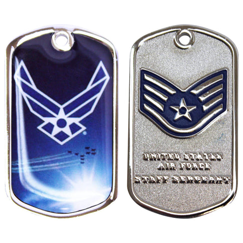 Air Force Staff Sergeant W/Sleeve Coin