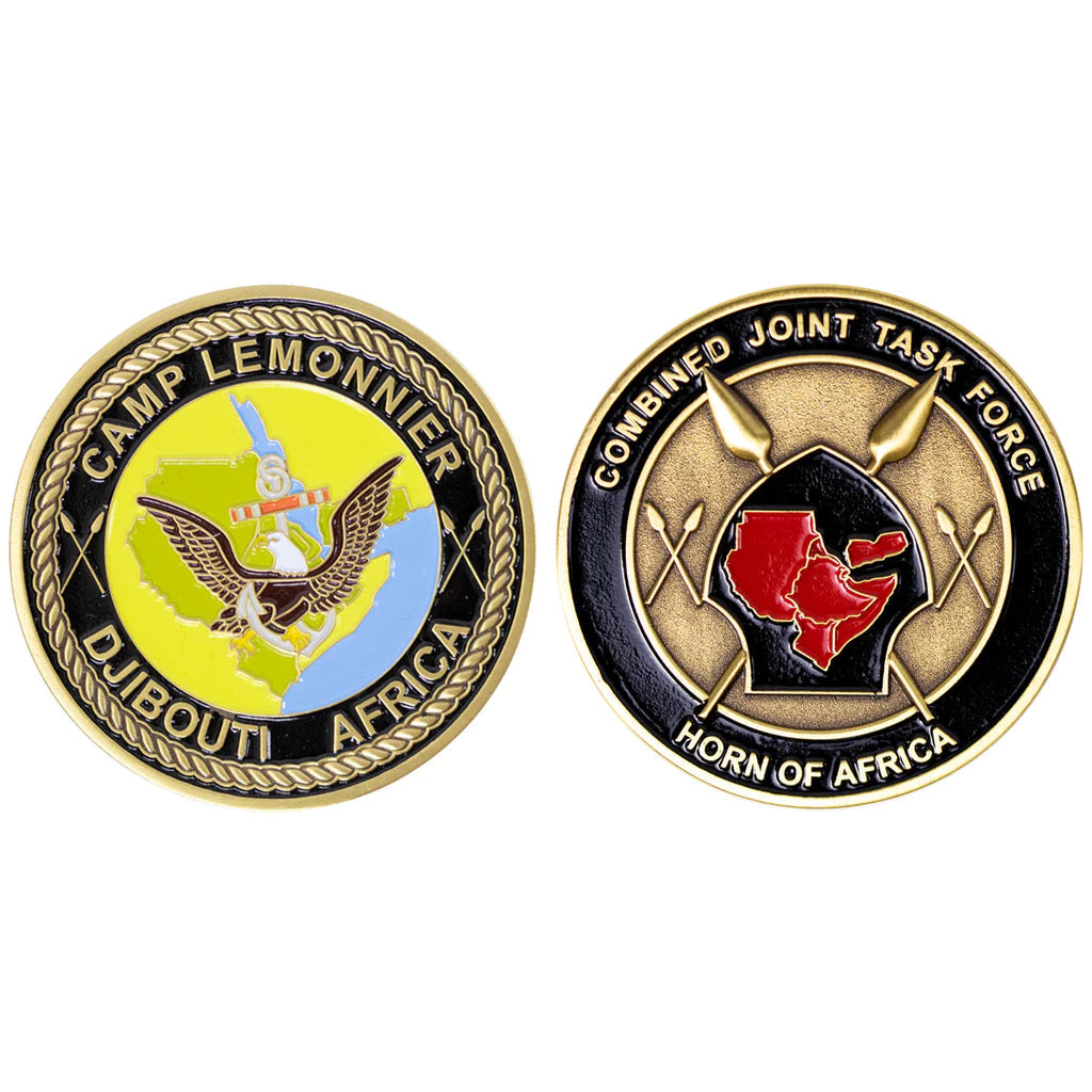 2 Inch Combined Joint Force, Horn Of Africa Coin Challenge Coins 