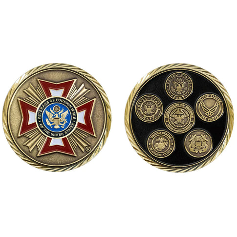 2 Inch Veteran Of Foreign Wars Coin