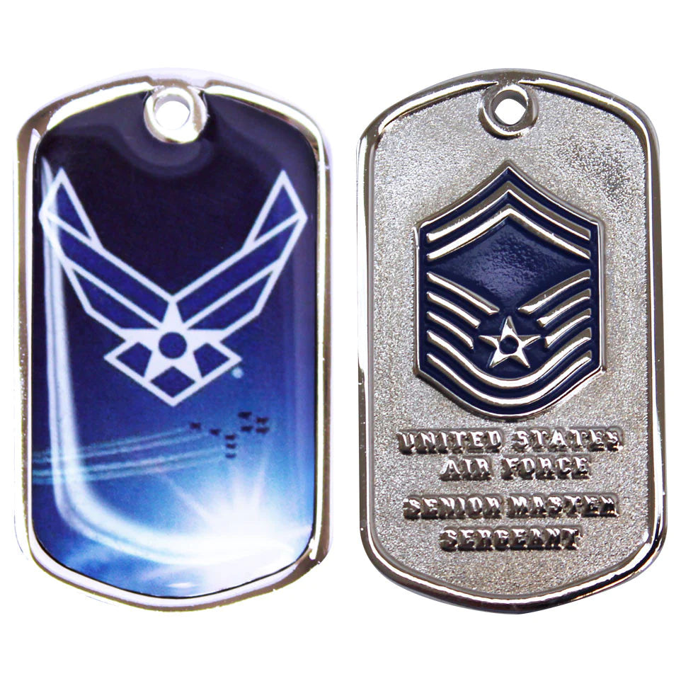 Air Force Sr Master Sergeant W/Sleeve Coin Challenge Coins 