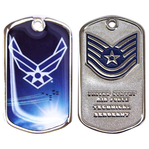 Air Force Tech Sergeant W/Sleeve Coin