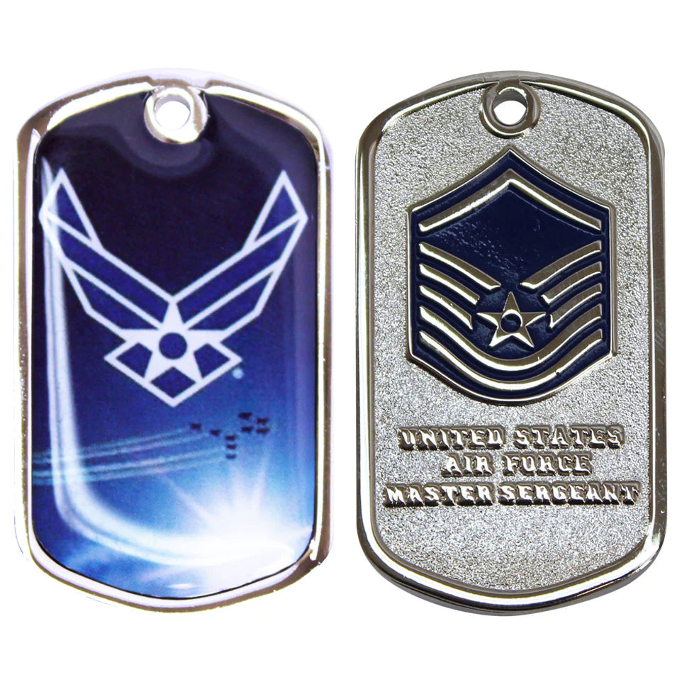 Air Force Master Sergeant W/Sleeve Coin Challenge Coins 