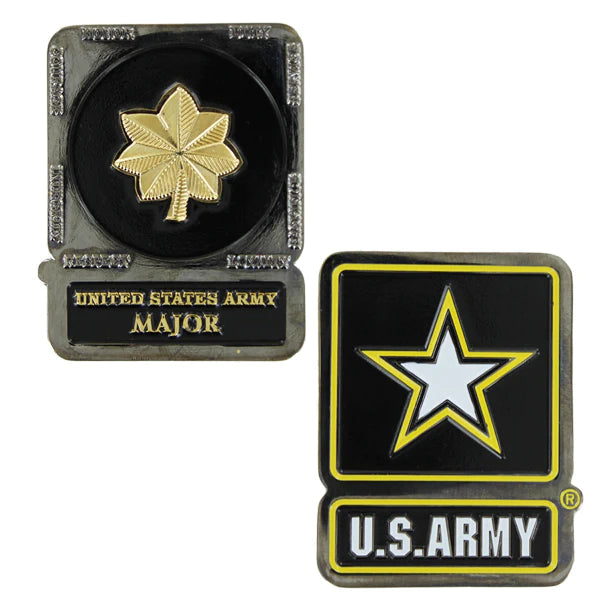 1-3/4" U.S.Army Major W/Sleeve Coin Challenge Coins 