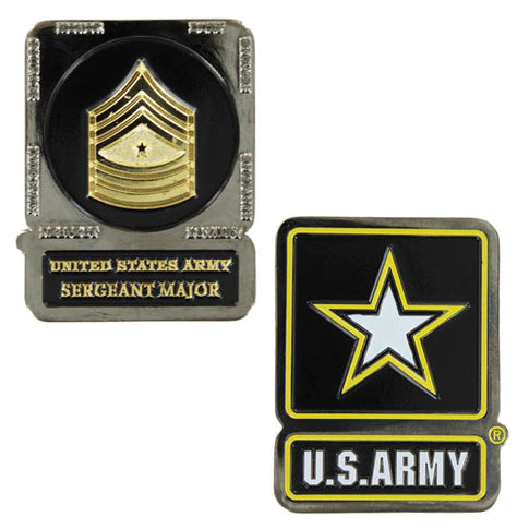 Army Command Sergeant Major W/Sleeve Coin