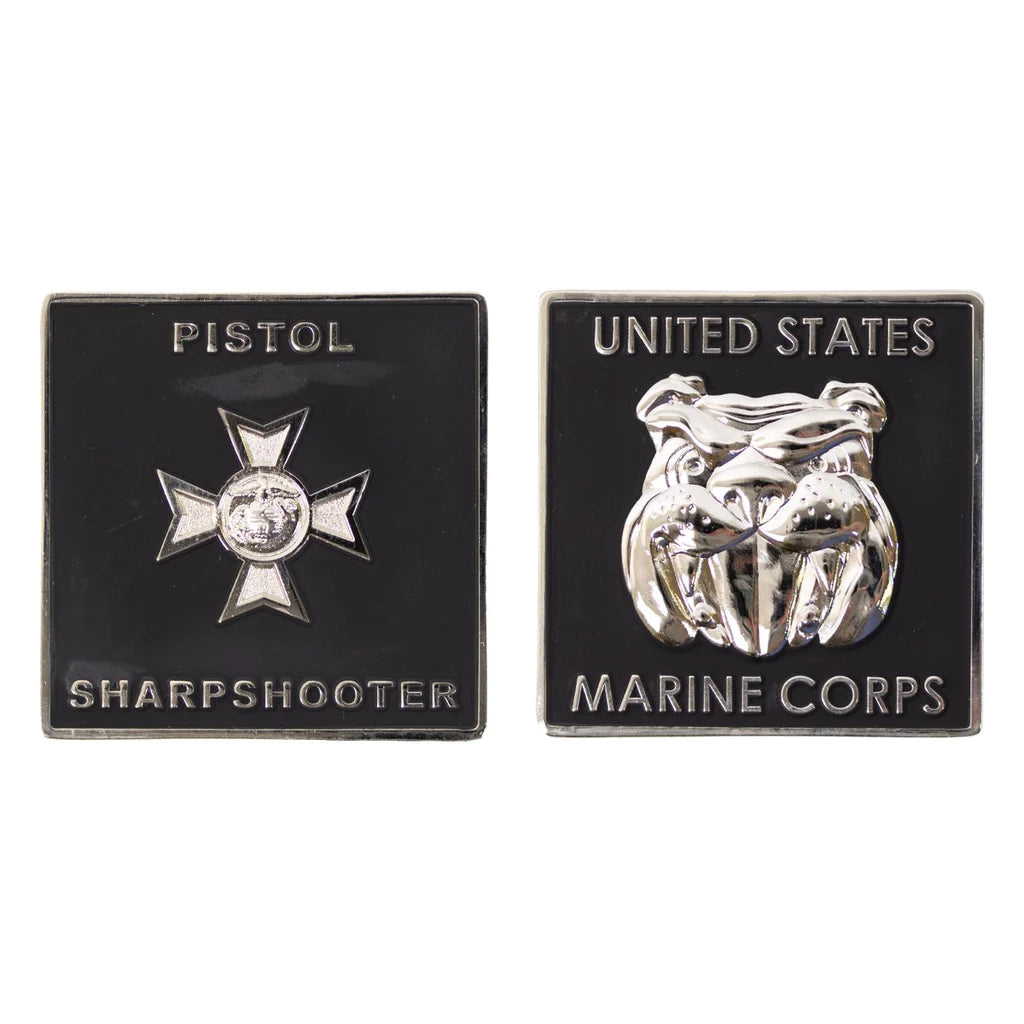 1 3/4" USMC Pistol Sharpshooter Coin Challenge Coins 