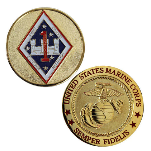 Marine Corps 1st Combat Engineer Coin