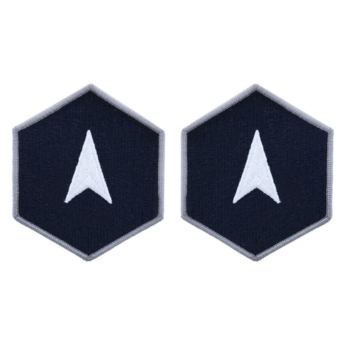 Space Force Embroidered Chevron Enlisted Rank - Large Size