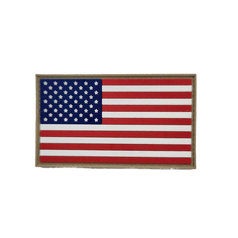 Space Force US Flag Forward Facing PVC Patch