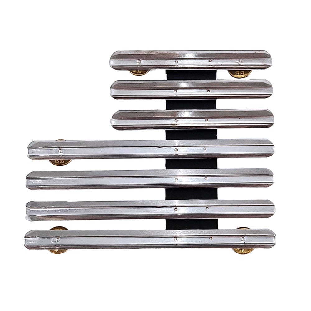 Staggered-Right 1/8-Inch Spaced 18 Ribbon Mount Ribbon and Medal Mounts 