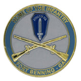 Home of Infantry Fort Benning, GA Engraveable Challenge Coin Challenge Coin Front