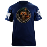 US Special Forces Skull T-Shirt Shirts 86291-S-NAVY