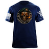 US Special Forces Skull T-Shirt Shirts 86291-S-NAVY