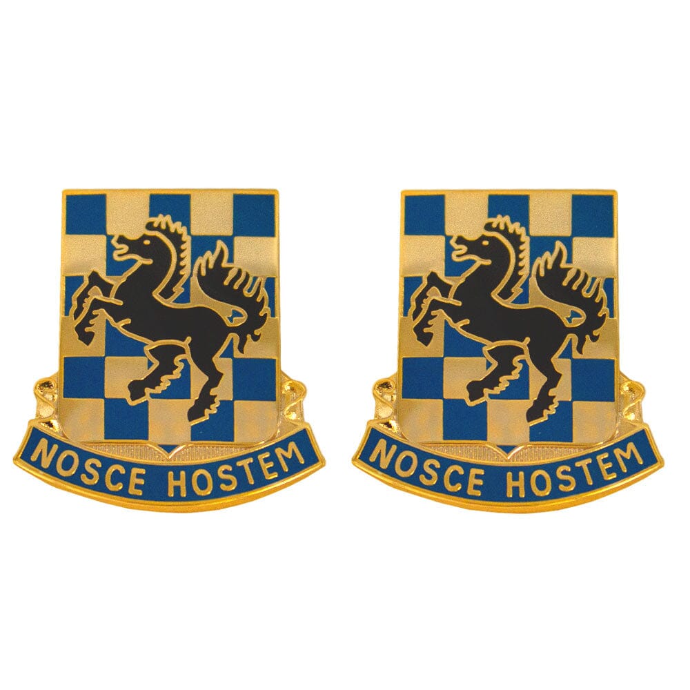 532nd Military Intelligence Battalion Unit Crest (Nosce Hostem) - Sold in Pairs Army Unit Crests 