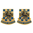 532nd Military Intelligence Battalion Unit Crest (Nosce Hostem) - Sold in Pairs Army Unit Crests 