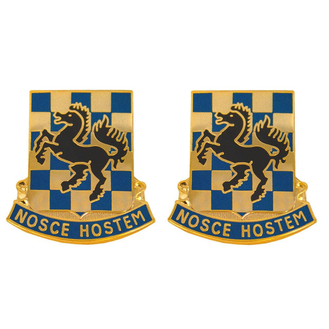 532nd Military Intelligence Battalion Unit Crest (Nosce Hostem) - Sold in Pairs Army Unit Crests 