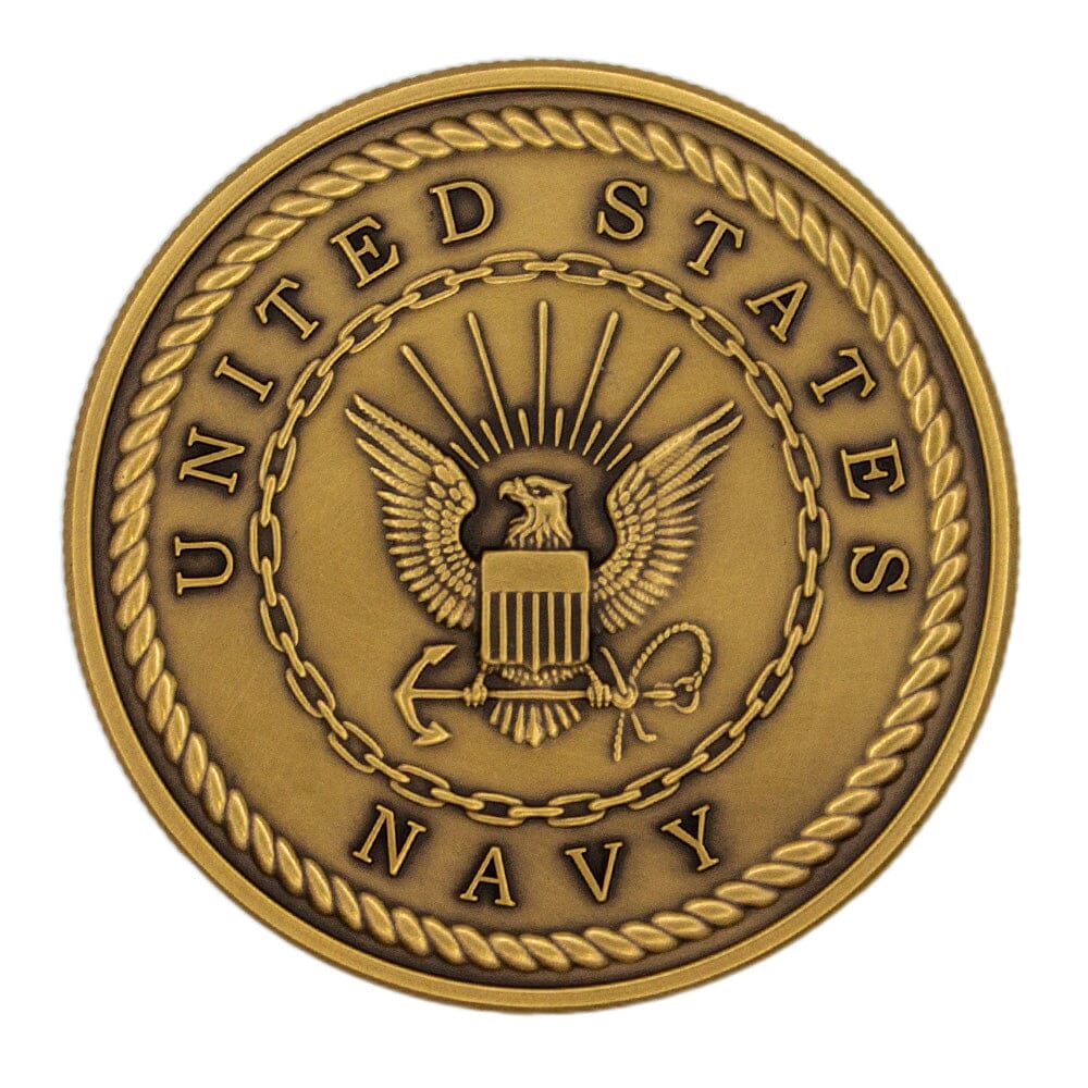 US Navy Theme Coin - Bronze Antique Challenge Coins 