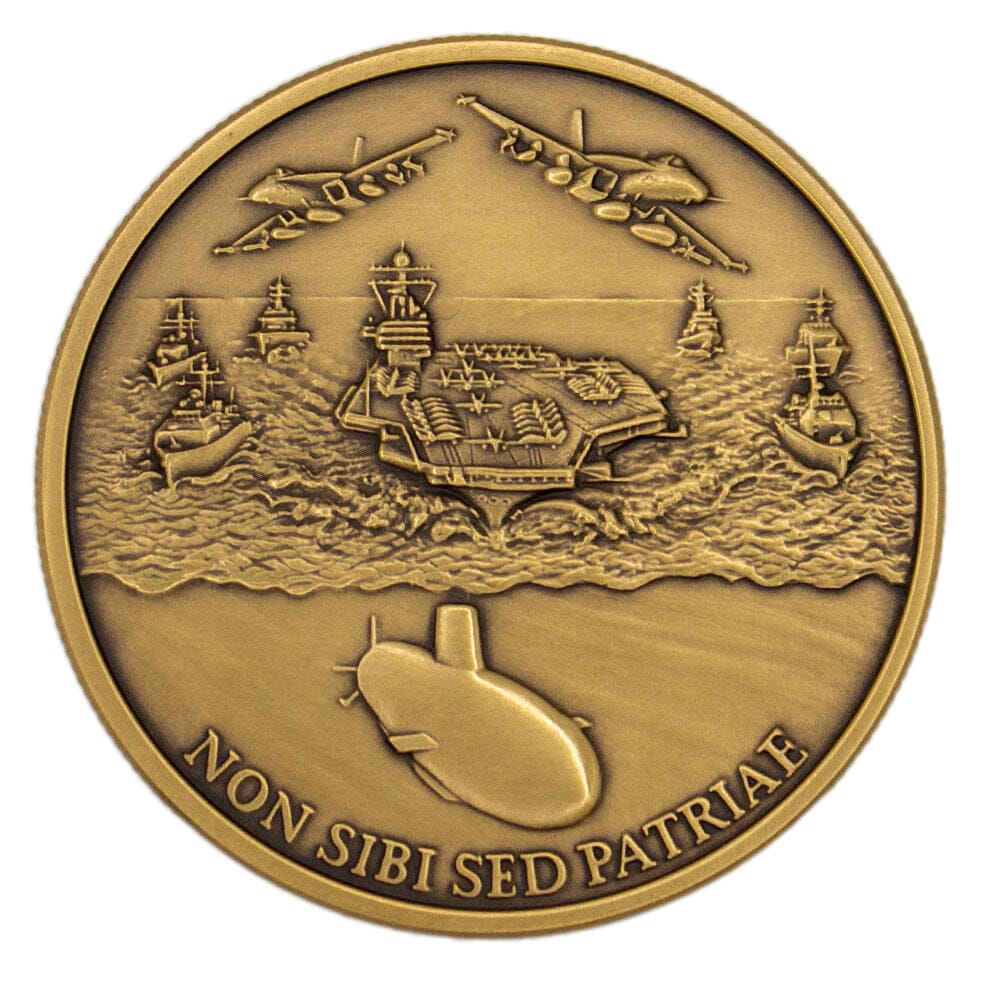 US Navy Theme Coin - Bronze Antique Challenge Coins 