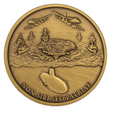 US Navy Theme Coin - Bronze Antique Challenge Coins 