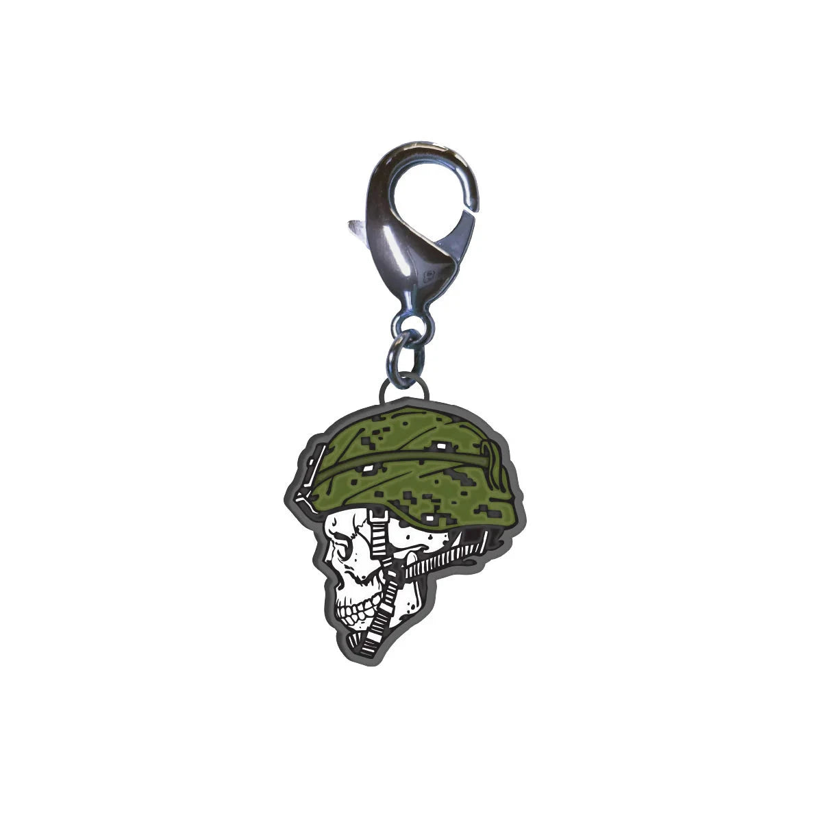 Skull with Helmet Charm 