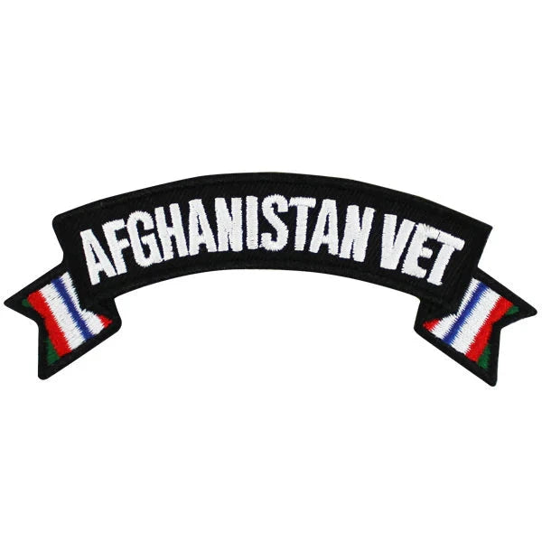 Afghanistan Vet Scroll Patch Patches and Service Stripes 