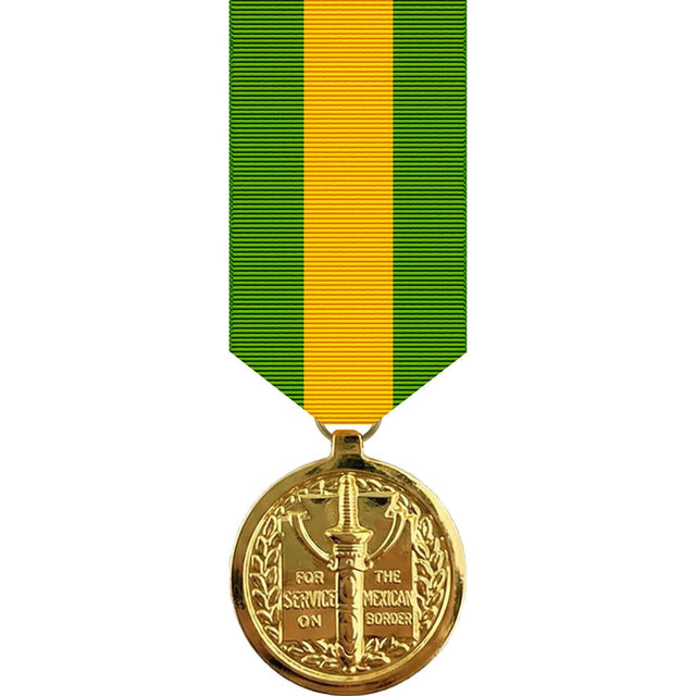 Mexican Border Defense Mini Anodized Medal