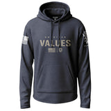American Values Graphic Lightweight Hoodie Lightweight Hoodie 90031-S-NAVY-THIN