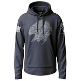 Air Medal White Subdued Lightweight Hoodie Lightweight Hoodie 90079-S-NAVY-THIN