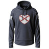 Alabama State Flag Heart Lightweight Hoodie Lightweight Hoodie 90081-S-NAVY-THIN