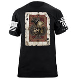 Ace of Spades Skull T-Shirt Shirts 88192-S-BK