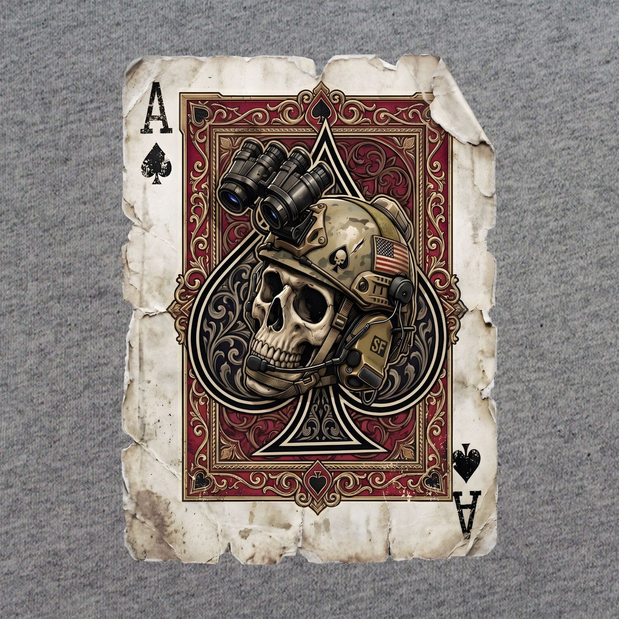 Ace of Spades Skull T-Shirt Shirts 