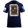Ace of Spades Skull T-Shirt Shirts 88192-S-NAVY