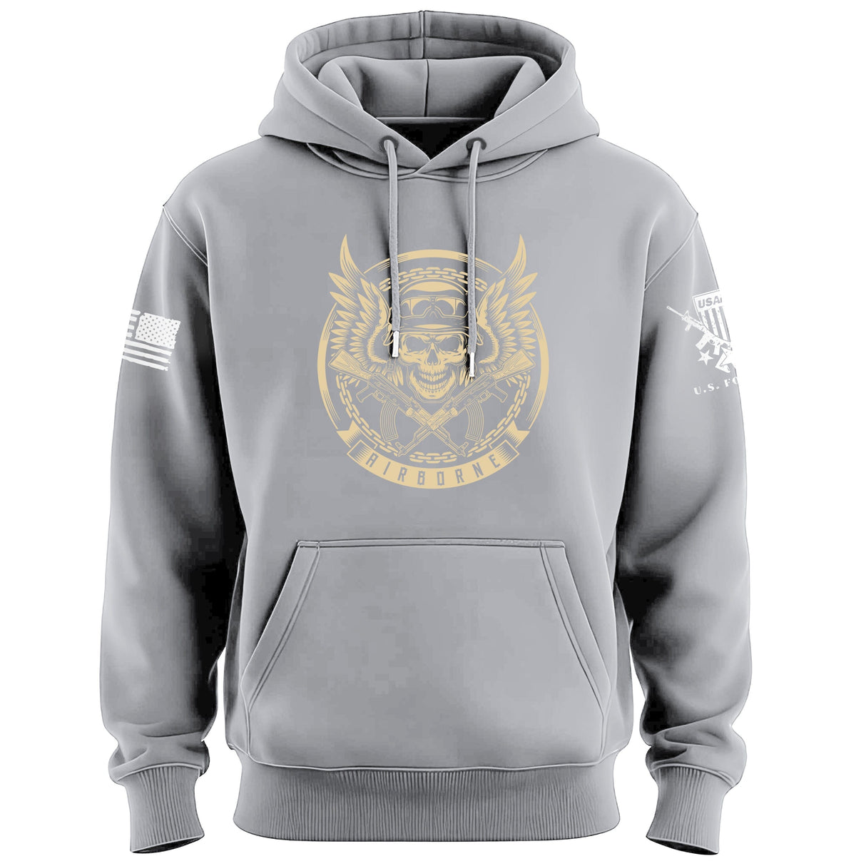 Airborne Chains Skull Hoodie Hoodies 100014-S-HG