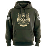 Airborne Chains Skull Hoodie Hoodies 100014-S-MG