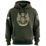 Airborne Chains Skull Hoodie Hoodies 100014-S-MG