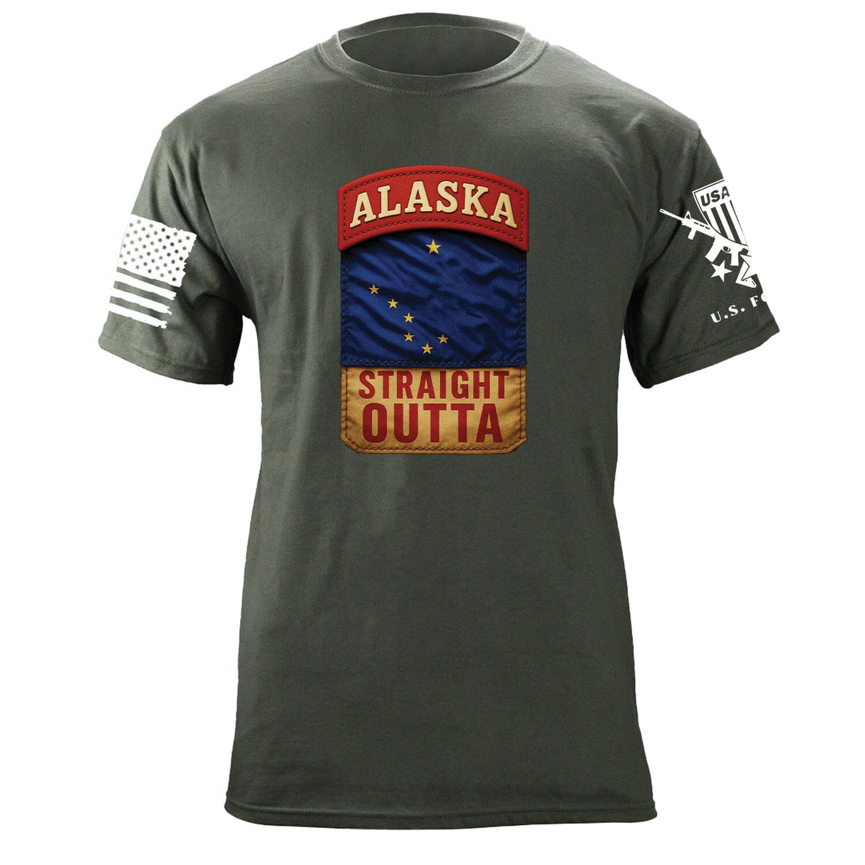 State Tab Shirt: Alaska Shirts 86395-S-MG