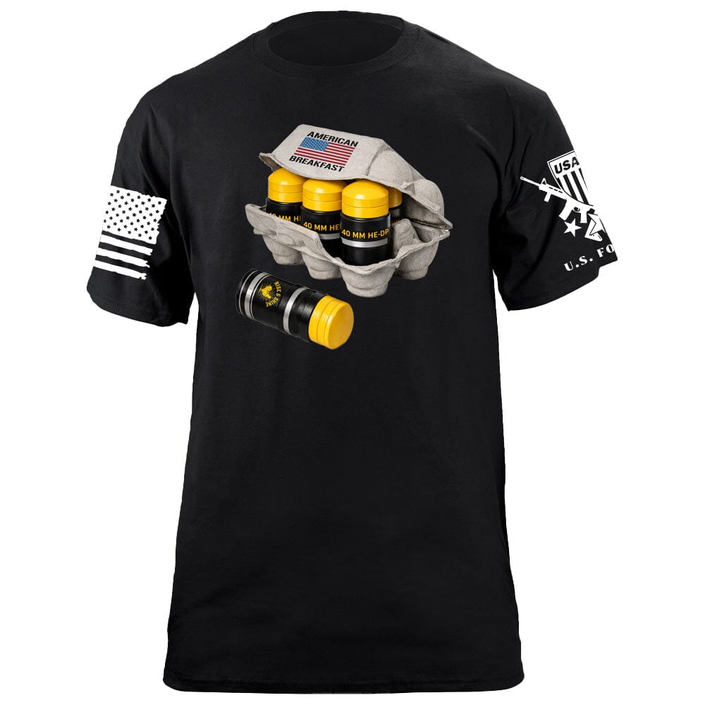 American Breakfast T-Shirt Shirts 88156-S-BK