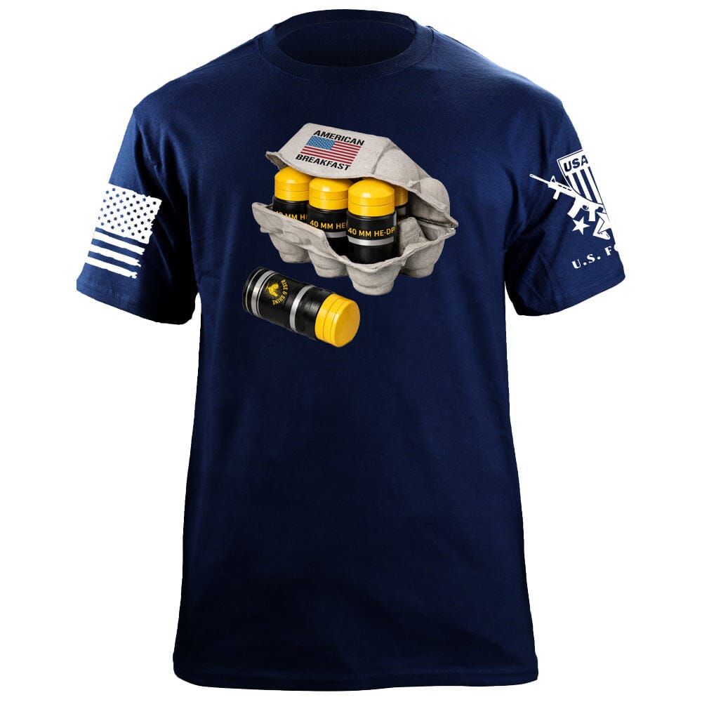 American Breakfast T-Shirt Shirts 88156-S-NAVY