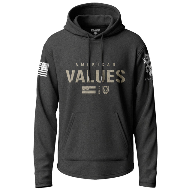 American Values Graphic Lightweight Hoodie Lightweight Hoodie 90031-S-BK-THIN