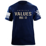 American Values T-Shirt Shirts 87326-S-NAVY