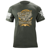 American Excellence Starts Here T-Shirt Shirts 87198-3XL-MG