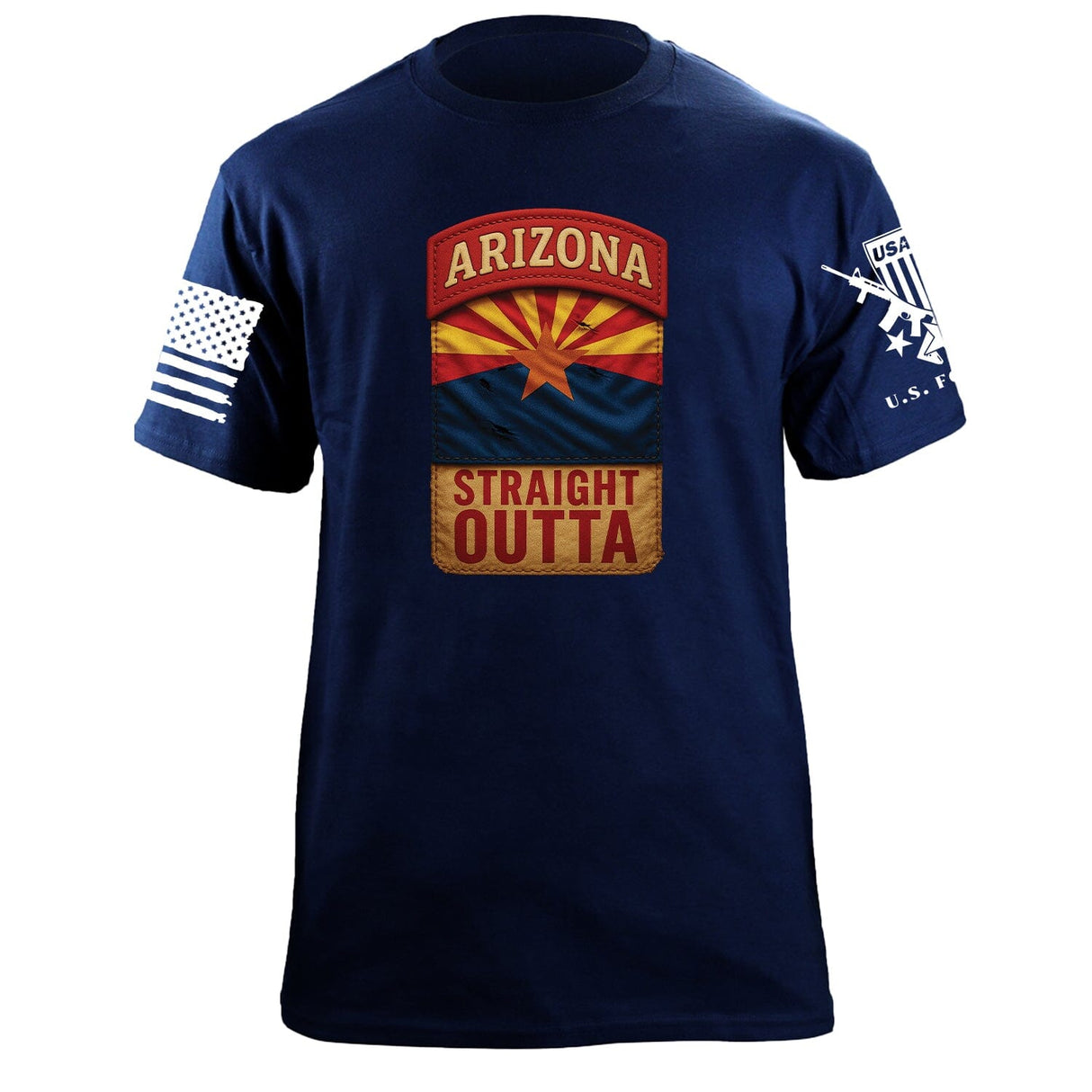 State Tab Shirt: Arizona Shirts 86396-S-NAVY