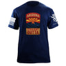 State Tab Shirt: Arizona Shirts 86396-S-NAVY