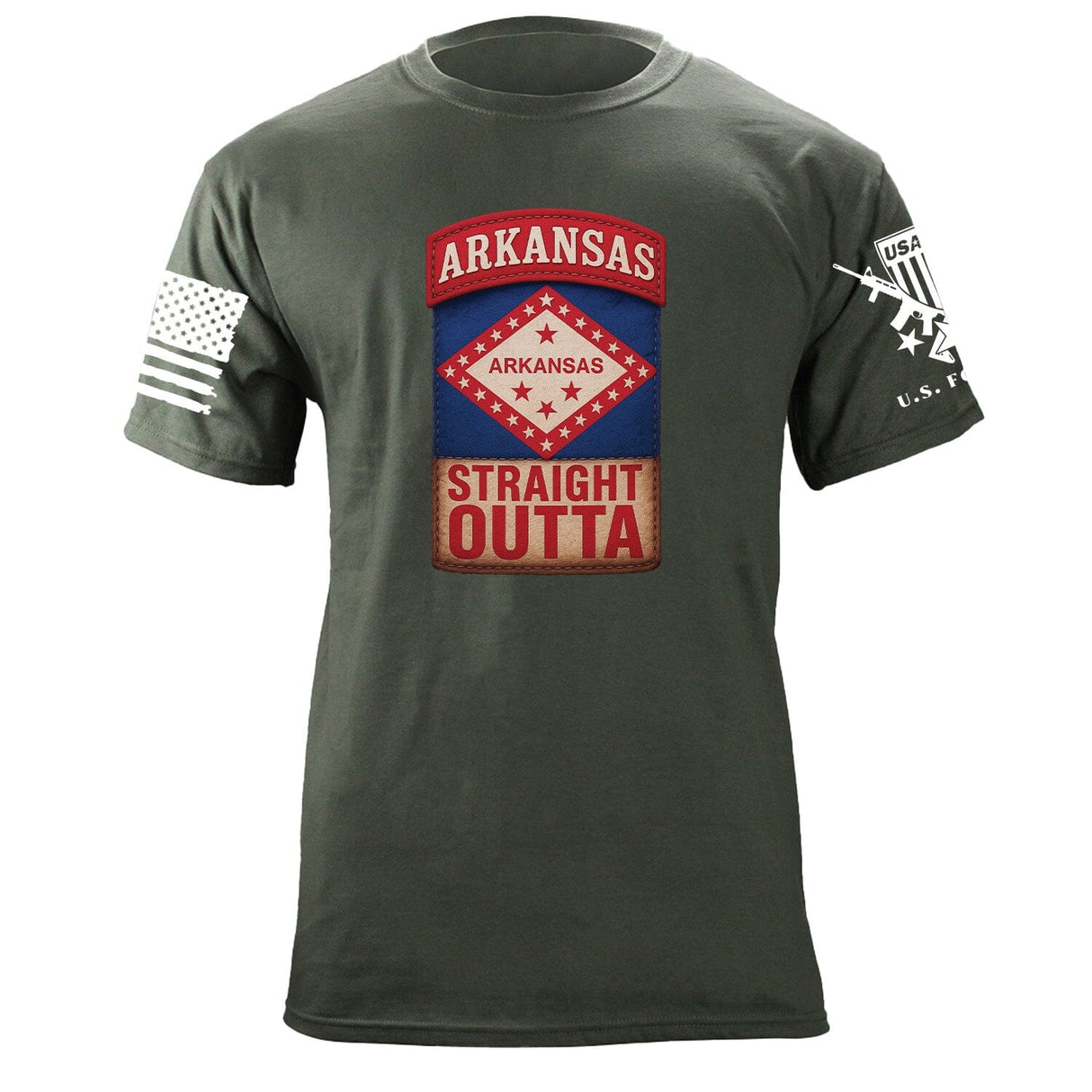 State Tab Shirt: Arkansas Shirts 86397-S-MG