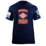 State Tab Shirt: Arkansas Shirts 86397-S-NAVY