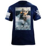 Arleigh-Burke Warship T-Shirt Shirts 88158-S-NAVY