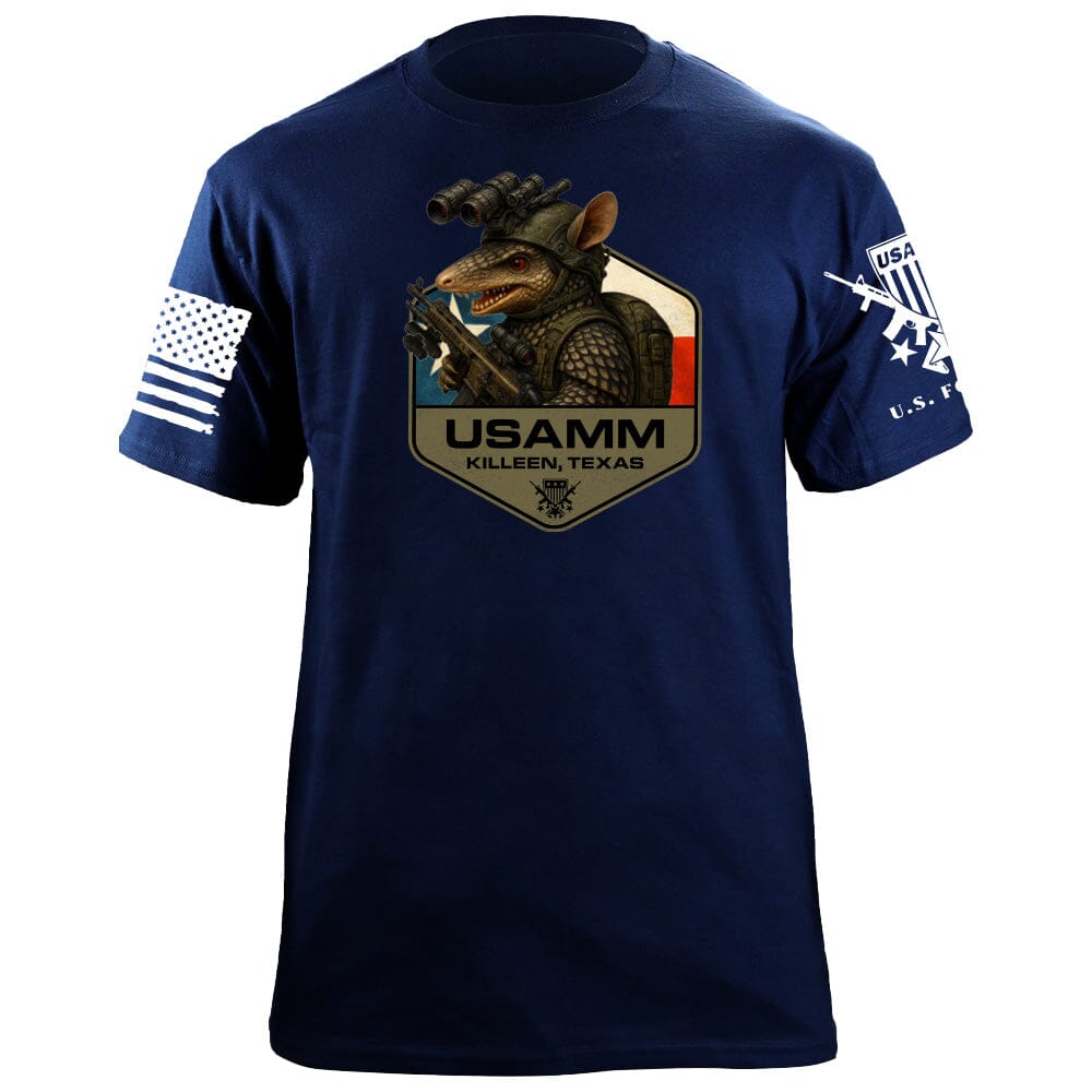 Armadillo Operator Polygon Texas T-Shirt Shirts 86360-S-NAVY